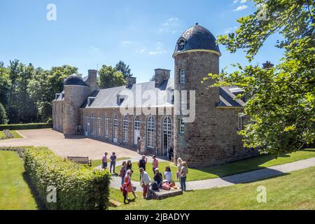France, Normandy, Suisse Normande. Château de Pontécoulant. Stock Photo