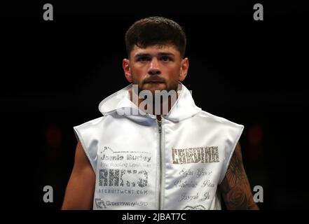 Joe Cordina before the International Boxing Federation World Super Feather Title at the Motorpoint Arena Cardiff. Picture date: Saturday June 4, 2022. Stock Photo