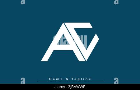Alphabet letters Initials Monogram logo AC , CA Stock Vector