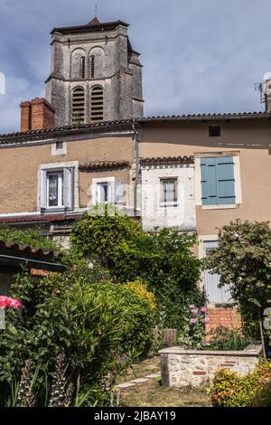 Eglise fortifiée Saint astier Stock Photo