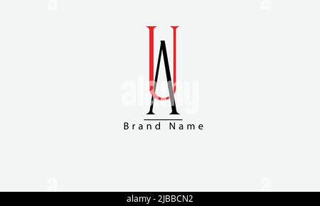 AU UA A U vector logo design template Stock Vector