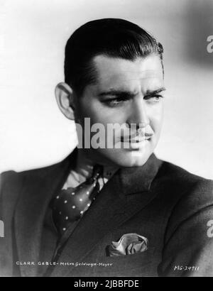 CLARK GABLE 1933 Portrait publicity for Metro Goldwyn Mayer Stock Photo