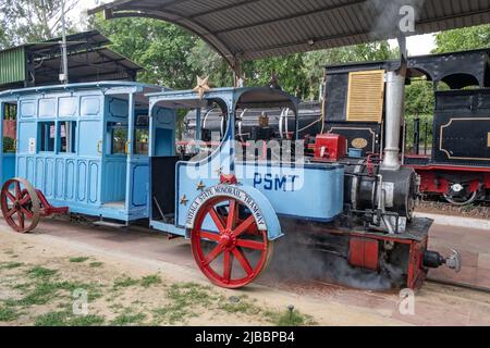 Patiala State Monorail (PSMT). It was brought to the National Rail Museum, New Delhi, in 1977. Stock Photo