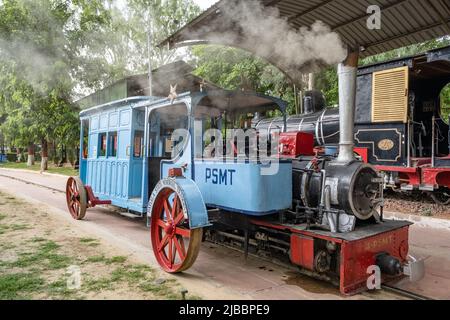 Patiala State Monorail (PSMT). It was brought to the National Rail Museum, New Delhi, in 1977. Stock Photo