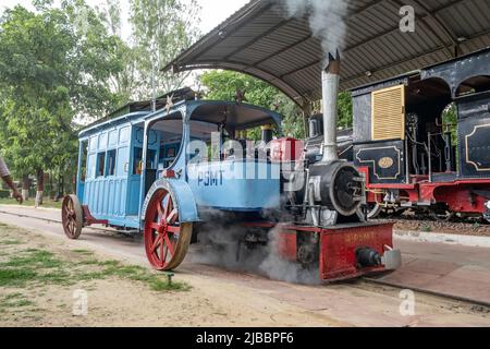 Patiala State Monorail (PSMT). It was brought to the National Rail Museum, New Delhi, in 1977. Stock Photo