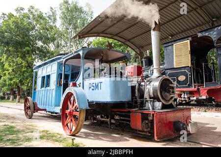 Patiala State Monorail (PSMT). It was brought to the National Rail Museum, New Delhi, in 1977. Stock Photo