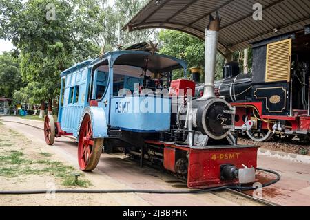 Patiala State Monorail (PSMT). It was brought to the National Rail Museum, New Delhi, in 1977. Stock Photo