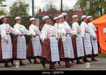 Estonia, Luganuse, Kivili, 05.28.2022 Summer Event. A group of children