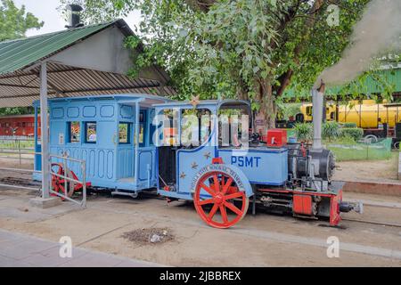 Patiala State Monorail (PSMT). It was brought to the National Rail Museum, New Delhi, in 1977. Stock Photo