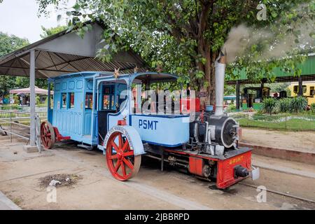 Patiala State Monorail (PSMT). It was brought to the National Rail Museum, New Delhi, in 1977. Stock Photo