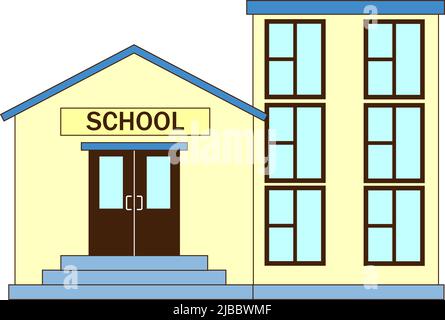 Back to school illustration cartoon style Stock Vector