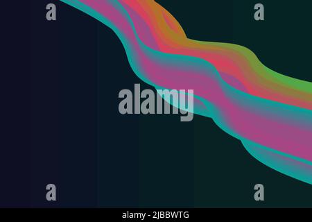 Spiral Fluid artwork design illustration background wallpapar Stock Vector