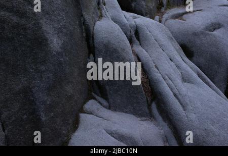 Grey Stone Texture background of Adrspach Sandstone. Stock Photo