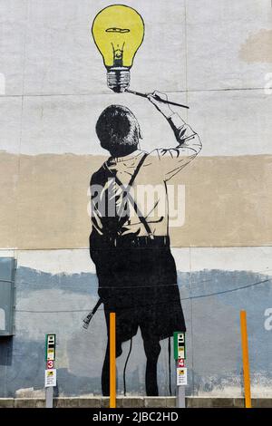 Osaka Japan. Street art graffiti Stock Photo - Alamy