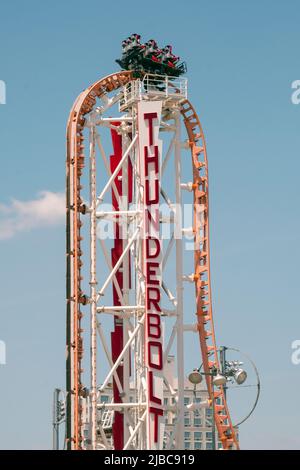 'Loop the Loop' was a thrilling ride at Luna Park, Coney Island, known ...