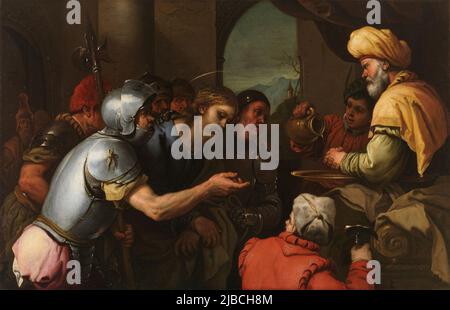 Pilate washing his Hands by Luca Giordano painted 1655-1675 Stock Photo