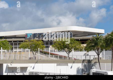 Miami, FL, USA - January 2, 2022: FTX Arena in Miami, FL, USA. Stock Photo