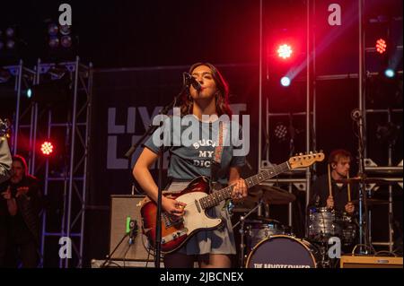 Leeds, United Kingdom. 4th June, 2022. The Vaccines perform at Temple ...