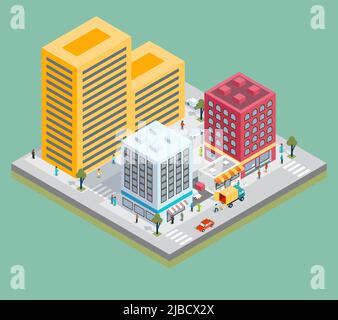 Vector isometric shops icon set Stock Vector Image & Art - Alamy
