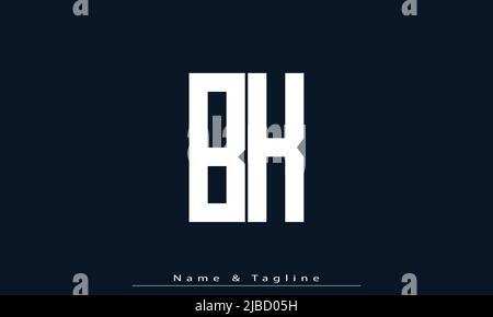 Alphabet letters Initials Monogram logo BK, KB Stock Vector