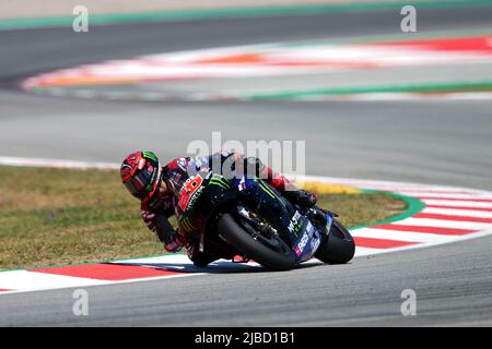 Barcelona, Spain. 05th June, 2022. 2022 Jun 5th. Gran Premi Monster Energy de Catalunya, MotoGP, race: Fabio Quartararo (FRA), Monster Energy Yamaha MotoGP Credit: Joma/Alamy Live News Stock Photo