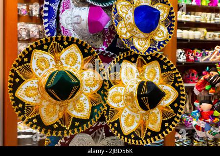 Mexico City, January 24th 2019: Novelty souvenirs of Mexico for sale at Mexico City Airport Stock Photo