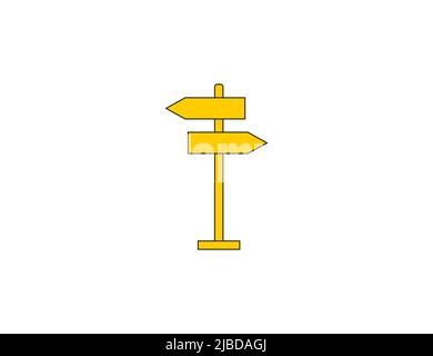 Signboard, directions icon. Vector illustration. Stock Vector