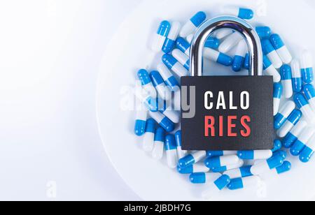 The prohibition of taking drugs for weight loss. Restriction on the import of weight loss pills. Closing medications. Contraindications for treatment. Stock Photo