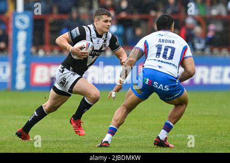 Connor Wynne (23) of Hull FC in action in, on 6/5/2022. (Photo by Craig Thomas/News Images/Sipa USA) Credit: Sipa USA/Alamy Live News Stock Photo