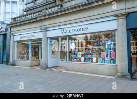 Waterstones Book Shop for selling Books on Princes Street in Edinburgh, Scotland, UK Stock Photo