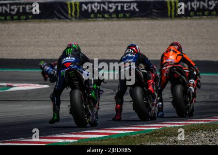 Barcelona, Spain. 05th June, 2022. Races of MotoGP Monster Energy Grand Prix of Catalunya at Barcelona-Catalunya Circuit, Barcelona, Spain, June 5, 2022 In picture: Carreras del Gran Premio Monster Energy de MotoGP de Catalunya en el Circuito de Barcelona-Catalunya, Barcelona 5 de Junio de 2022 POOL/ MotoGP.com/Cordon Press Images will be for editorial use only. Mandatory credit: © MotoGP.com Credit: CORDON PRESS/Alamy Live News Stock Photo