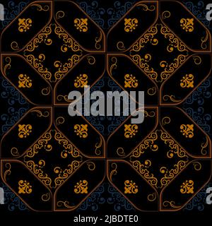 Seamless  pattern multicolor in the Arabian style. Sample  traditional ornament of the peoples and countries of Asia, in which saturated colors attrac Stock Vector