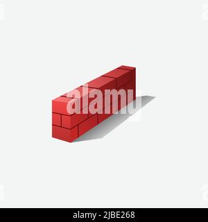 Brick Icon. Construction, Cartoon of Sickle Vector Stock Vector