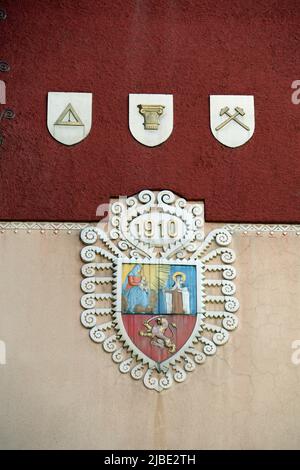 Detail of Subotica Town Hall in Serbia Stock Photo