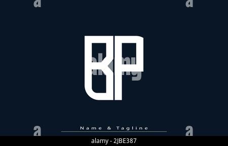 Alphabet letters Initials Monogram logo BP, PB Stock Vector