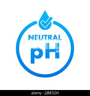 Icon with neutral ph. Vector logo. Logo symbol Stock Vector