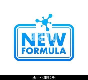 Blue image. New Formula circular futuristic pictogram molecular cell ...