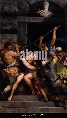 Christ Crowned with Thorns by Titian Stock Photo