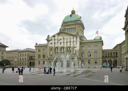 Federal Palace of Switzerland. Bern, Switzerland - June 2022 Stock Photo