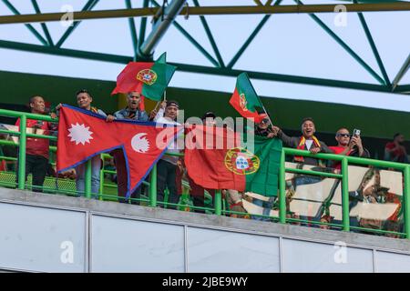 June 05, 2022. Lisbon, Portugal. Portugal supporters during the UEFA Nations League Final Tournament between Portugal and Switzerland Credit: Alexandre de Sousa/Alamy Live News Stock Photo