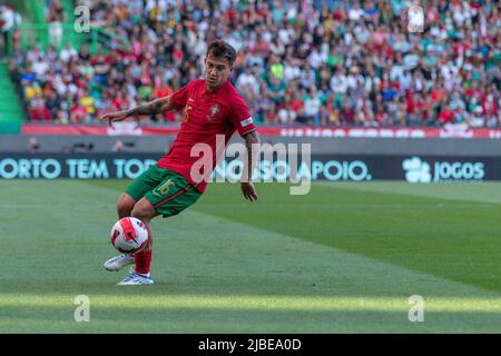 June 05, 2022. Lisbon, Portugal. Portugal's and Porto midfielder Otavio (16) in action during the UEFA Nations League Final Tournament between Portugal and Switzerland Credit: Alexandre de Sousa/Alamy Live News Stock Photo