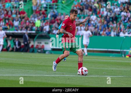 June 05, 2022. Lisbon, Portugal. Portugal's and Porto midfielder Otavio (16) in action during the UEFA Nations League Final Tournament between Portugal and Switzerland Credit: Alexandre de Sousa/Alamy Live News Stock Photo