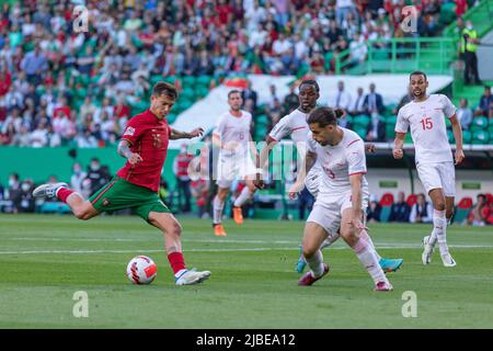 June 05, 2022. Lisbon, Portugal. Portugal's and Porto midfielder Otavio (16) in action during the UEFA Nations League Final Tournament between Portugal and Switzerland Credit: Alexandre de Sousa/Alamy Live News Stock Photo