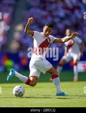 Rio De Janeiro, Brazil. 07th July, 2019. Carlos Zambrano during a match  between Brazil and Peru, valid for the Copa America 2019 Final, held this  Sunday (07) at the Maracanã Stadium in