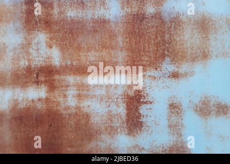 Rusty metal wall,old sheet of iron covered with rust background Stock Photo