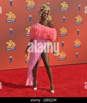 Santa Monica, United States. 05th June, 2022. In this embargoed image released on June 5, Symone attends the 2022 MTV Movie & TV Awards: UNSCRIPTED at Barker Hangar in Santa Monica, California on Thursday, June 2, 2022. Photo by Jim Ruymen/UPI Credit: UPI/Alamy Live News Stock Photo