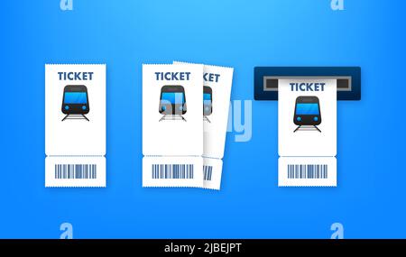 Ticket bus, great design for any purposes. Transport vector. Business icon Stock Vector