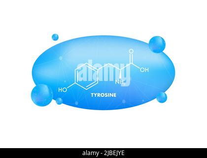 Tyrosine formula, great design for any purposes. Tyrosine formula Stock Vector
