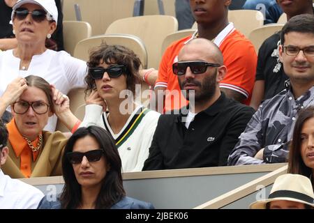 Paris, France, June 05, 2022, Model in the stands during French Open Roland Garros 2022 on June 05, 2022 in Paris, France. Photo by Nasser Berzane/ABACAPRESS.COM Stock Photo