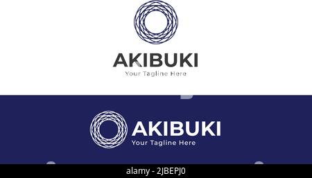 Round abstract spiral spin Identity brand logo Icon concept set template vector Stock Vector